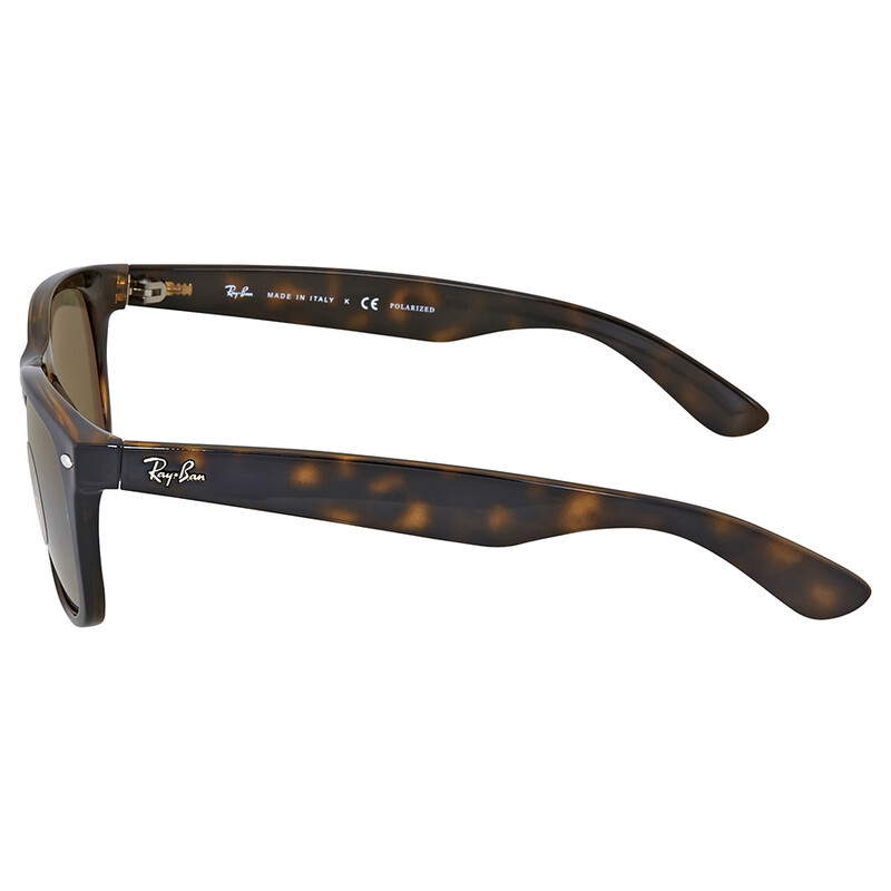 Ray-Ban New Wayfarer Classic Polarized Green Unisex Sunglasses