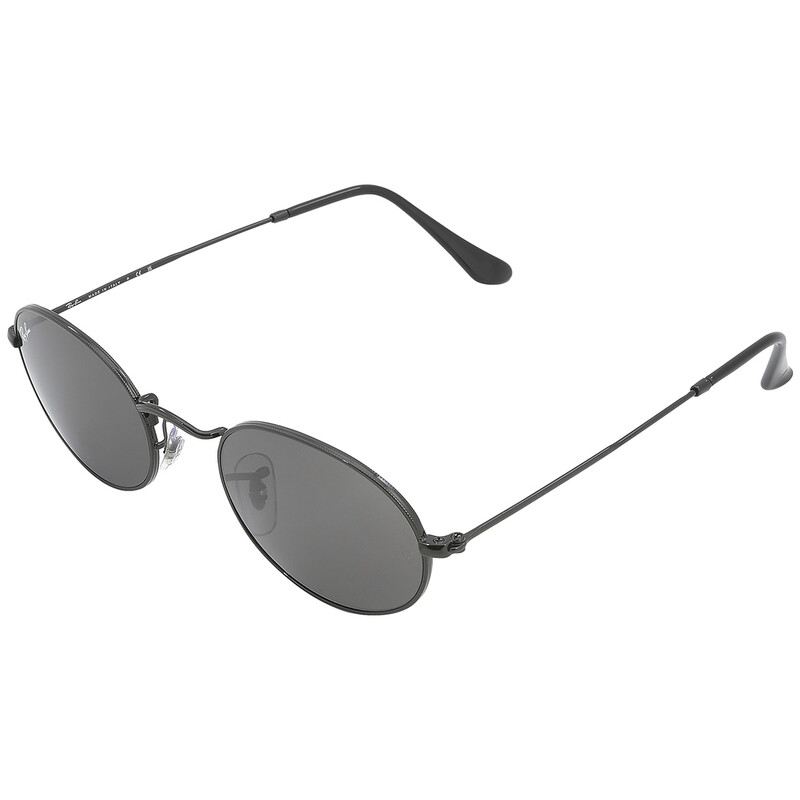 Ray-Ban Oval Dark Gray Unisex Sunglasses RB3547 002/B1 51