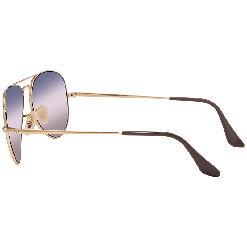 Ray-Ban Pink Gradient Blue Aviator Unisex Sunglasses RB3689 001/GE