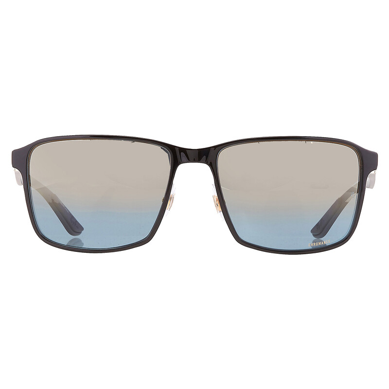 Ray-Ban Polarized Blue Gold Chromance Square Unisex Sunglasses