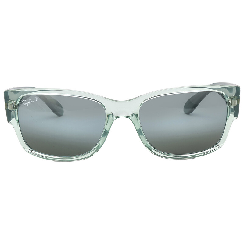 Ray-Ban Polarized Blue Square Unisex Sunglasses RB4388 6646G6 55