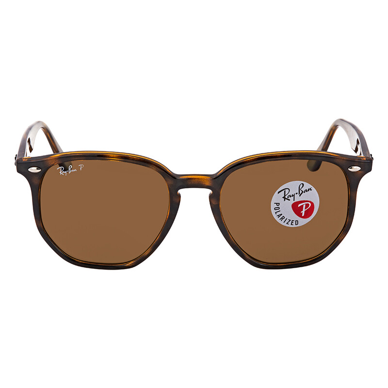 Ray-Ban Polarized Brown Classic B-15 Hexagonal Sunglasses RB4306