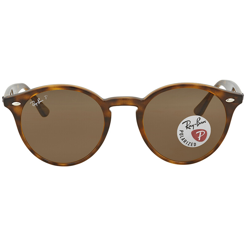 Ray-Ban Polarized Brown Classic B-15 Round Sunglasses RB2180 710
