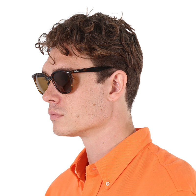 Ray-Ban Polarized Brown Square Unisex Sunglasses RB4362 710/83 55