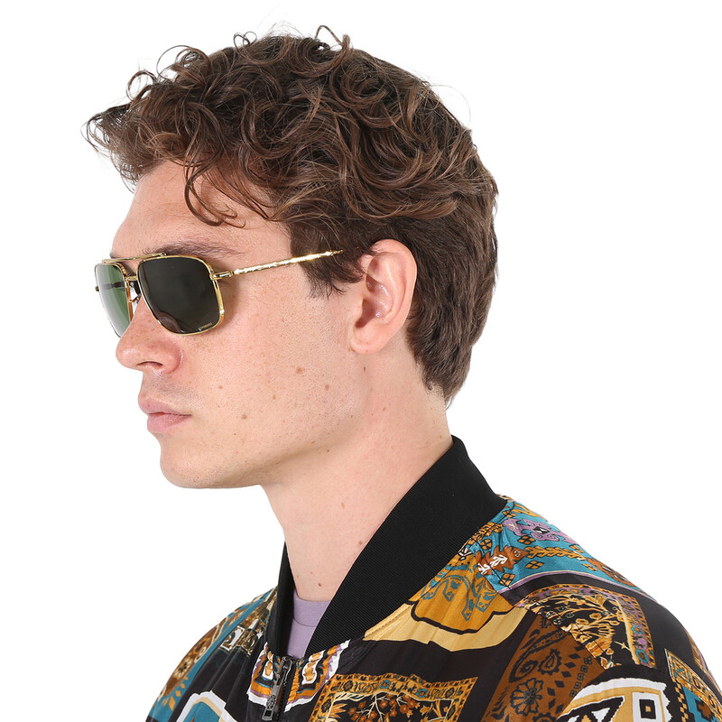 Ray-Ban Polarized Dark Green Navigator Unisex Sunglasses RB3796
