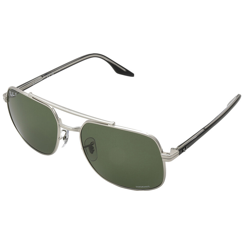 Ray-Ban Polarized Dark Green Square Unisex Sunglasses RB3699 003