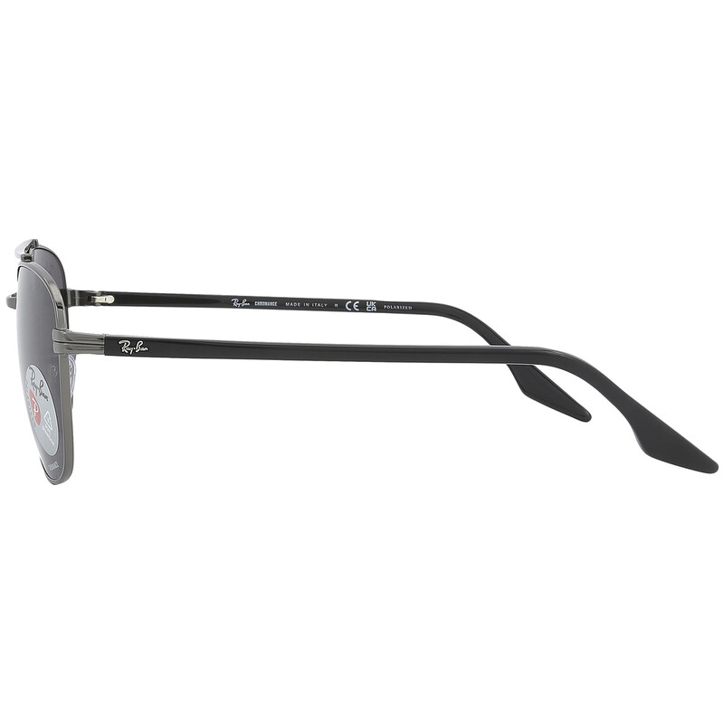 RayBan Sunglasses Polarized Dark Gary Color Made in Italy RAY BAN RB4147 601/58 Gloss Black ; POLARIZED Green Classic  main image 2