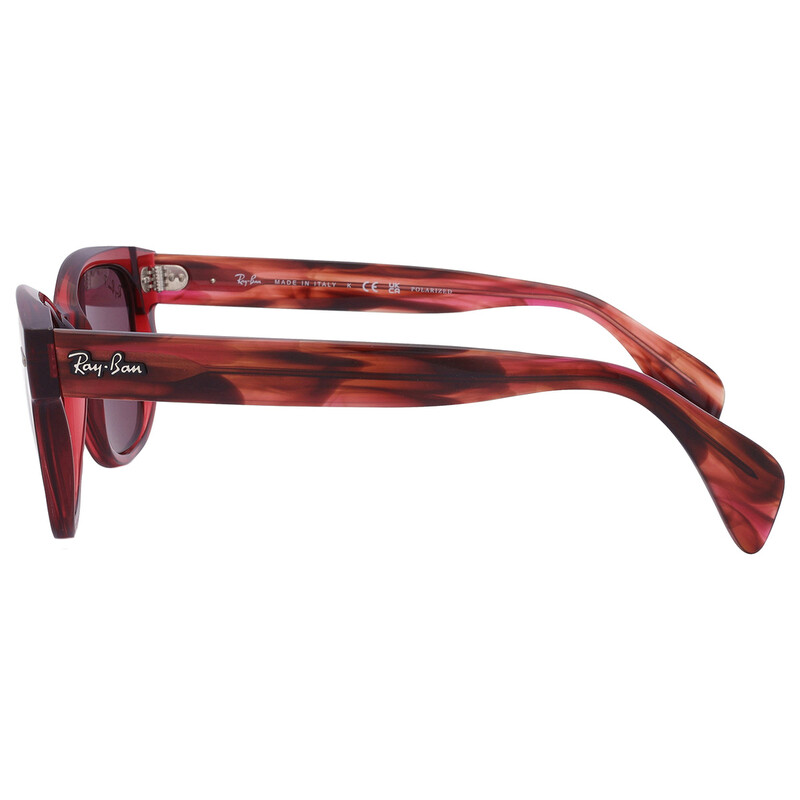 Ray-Ban Polarized Dark Violet Square Unisex Sunglasses RB0880S