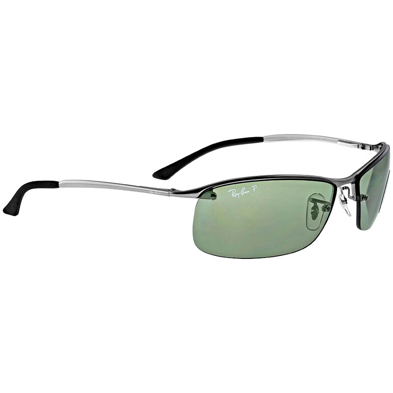 Ray-Ban Polarized Green Classic G-15 Rectangular Men's Sunglasses