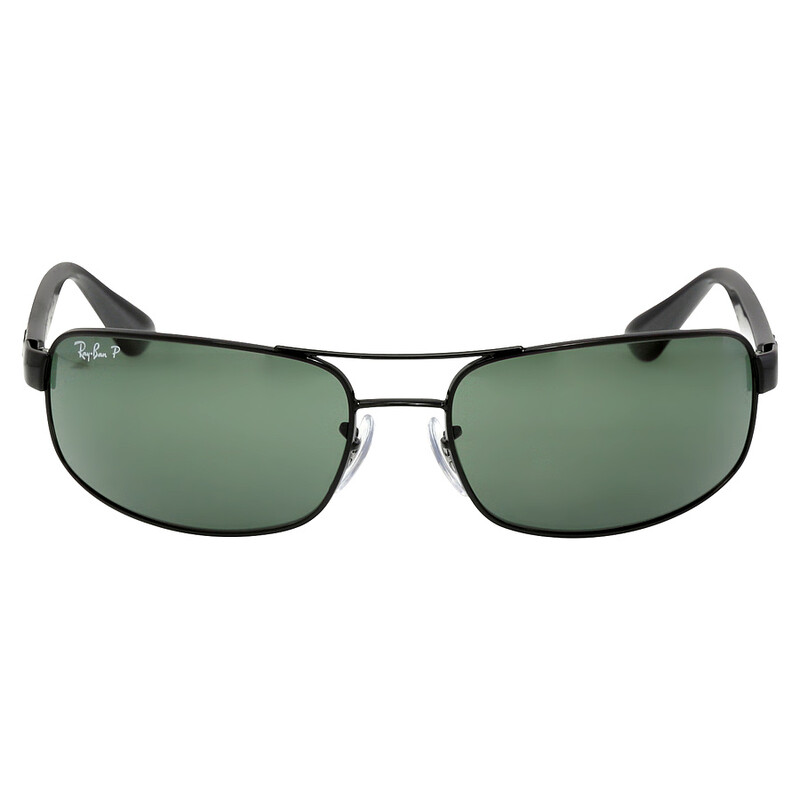 【未使用】Ray-Ban サングラス RB3445 002/58 Ray-Ban Polarized Green Rectangular Men's Sunglasses RB3445 002/58