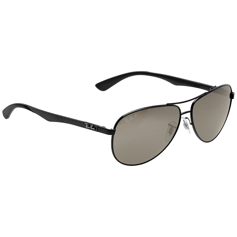 Ray-Ban Polarized Grey Mirror Aviator Men's Sunglasses RB8313 002
