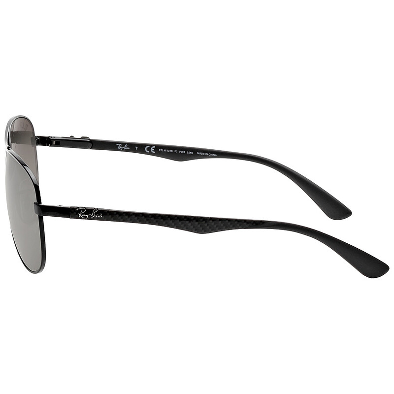 Ray-Ban Polarized Grey Mirror Aviator Men's Sunglasses RB8313 002