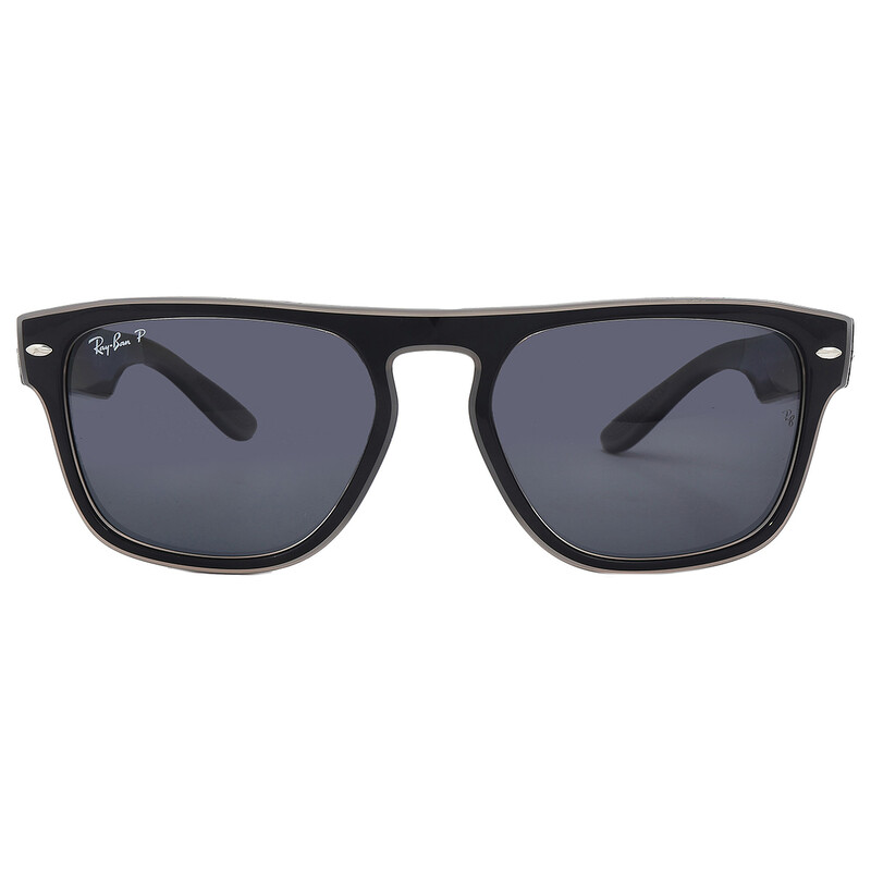 Ray-Ban Polarized Grey Square Unisex Sunglasses RB4407 673381 57