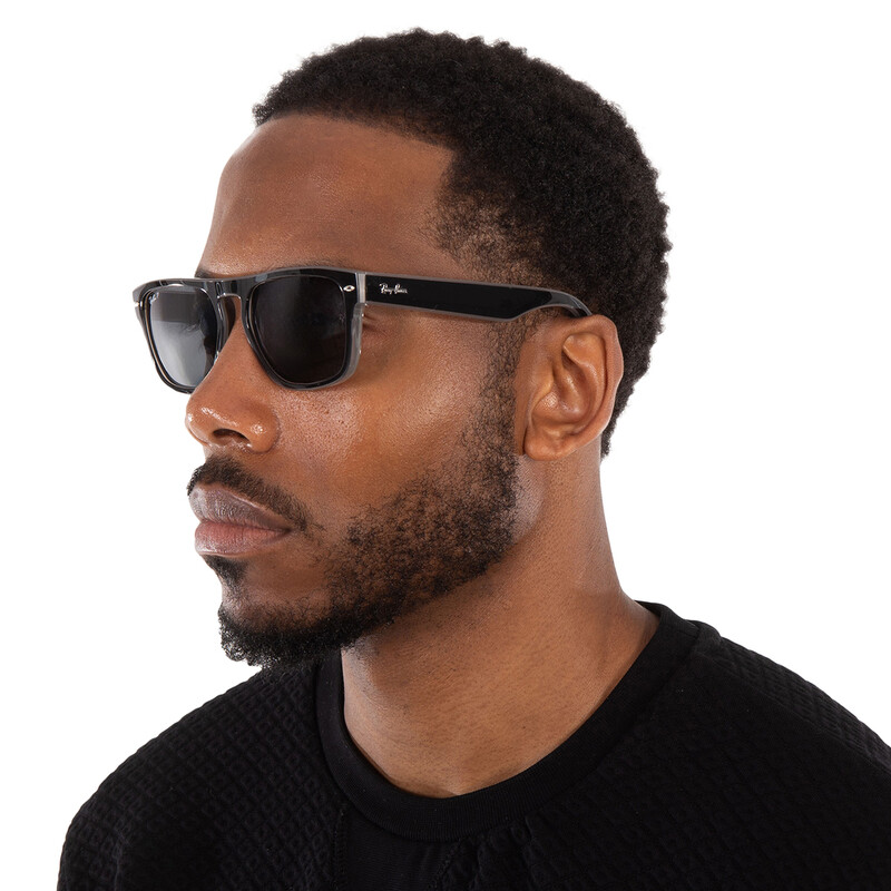 Ray-Ban Polarized Grey Square Unisex Sunglasses RB4407 673381 57 Ray-Ban Polarized Grey Square Unisex Sunglasses RB4407 673381 57