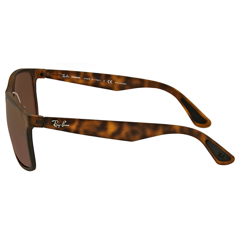 Ray-Ban Polarized Purple Mirror Chromance Square Unisex Sunglasses