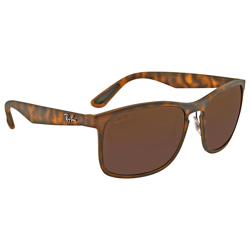 Ray-Ban Polarized Purple Mirror Chromance Square Unisex Sunglasses