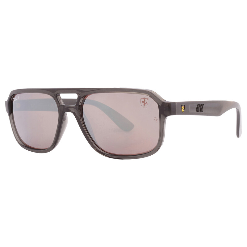 Ray-Ban Polarized Purple Silver Mirror Navigator Unisex Sunglasses
