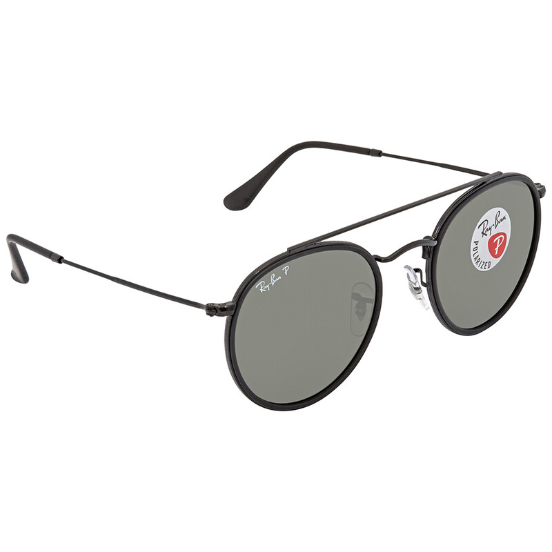 Ray-Ban Round Double Bridge Polarized Green Classic G-15  display picture 2