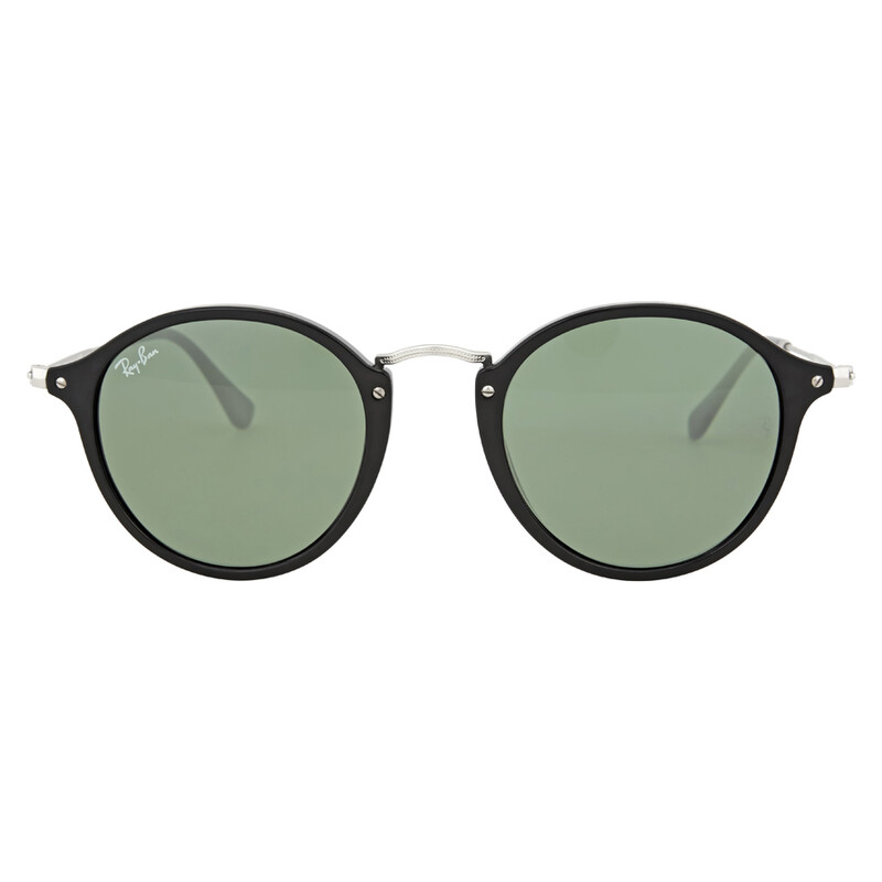 Ray-Ban Round Fleck MODEL CODE RB2447 ROUND FLECK Sunglasses in Black Havana and G-15 Green  main image 4