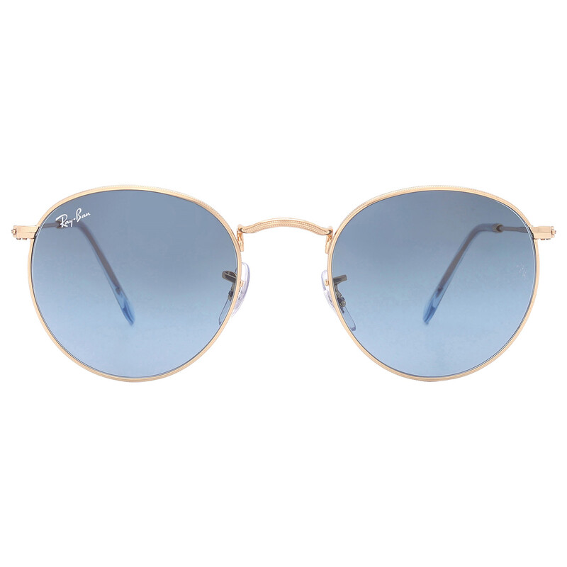 Ray-Ban Round Metal Blue Gradient Round Unisex Sunglasses RB3447