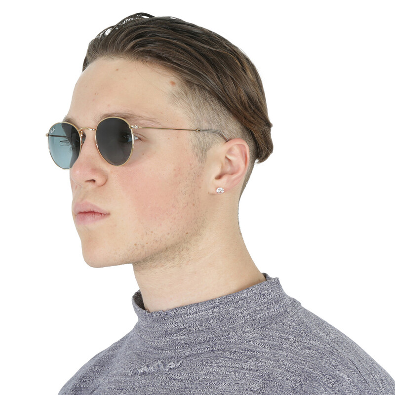 Ray-Ban Round Metal Blue Gradient Round Unisex Sunglasses RB3447