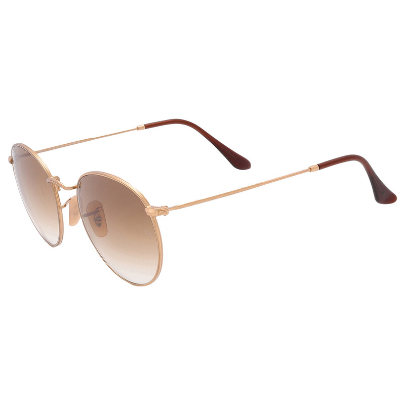 Ray-Ban Round Metal Brown Gradient Unisex Sunglasses RB3447 001/51
