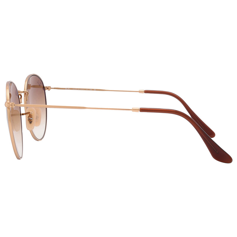Ray-Ban Round Metal Brown Gradient Unisex Sunglasses RB3447  display picture 2