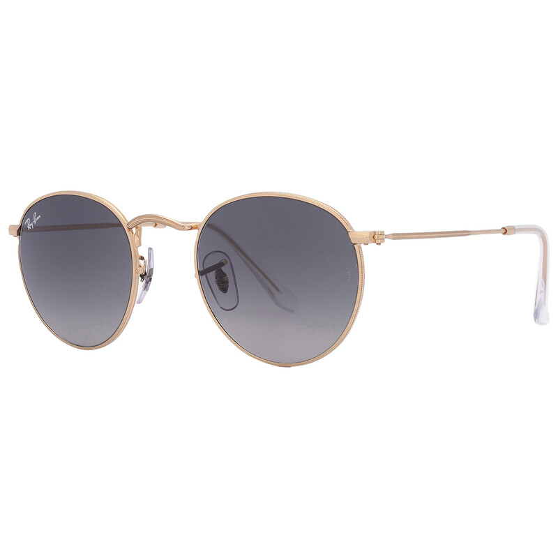 Ray-Ban Round Metal Brown Gradient Unisex Sunglasses RB3447 001/71