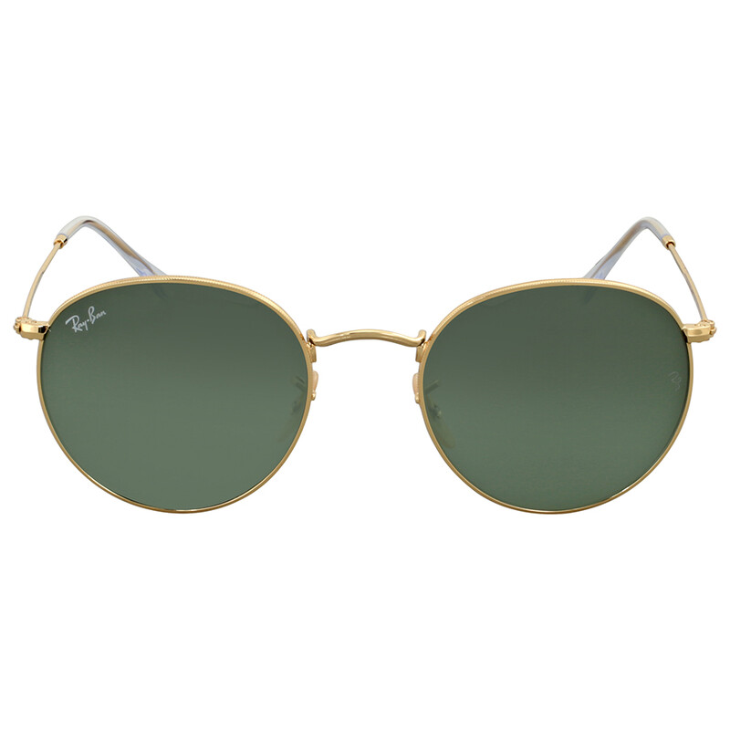 Ray-Ban Round Metal Green Classic Unisex Sunglasses RB3447  display picture 1