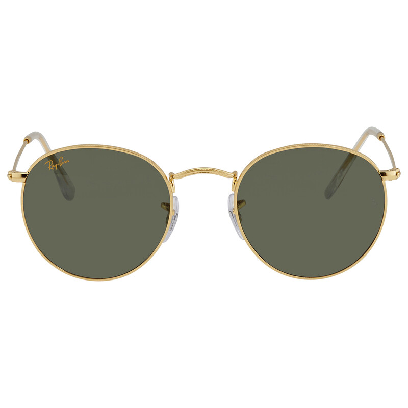 【最終値下げ】【美品】Ray-Ban RB3447 ラウンドG15 グリーン Ray-Ban Round Metal Legend Gold Green Classic G-15 Unisex
