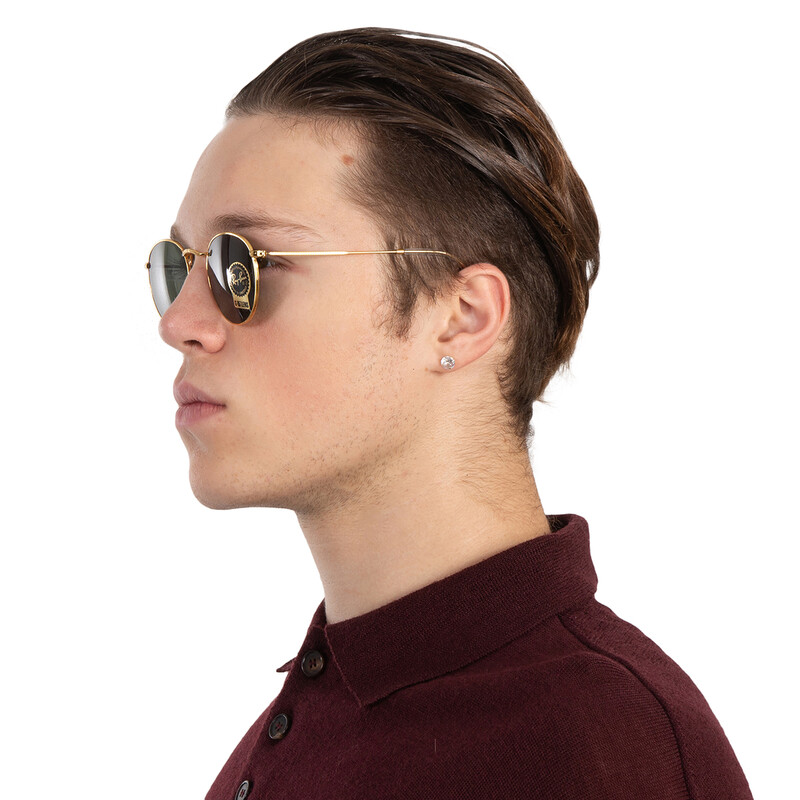 Ray-Ban Round Metal Legend Gold Green Classic G-15 Unisex
