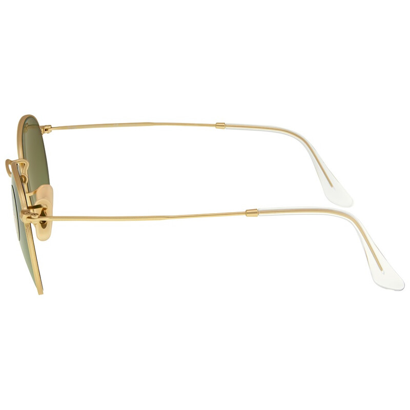 Ray-Ban Round Metal Polarized Green Unisex Sunglasses RB3447 112