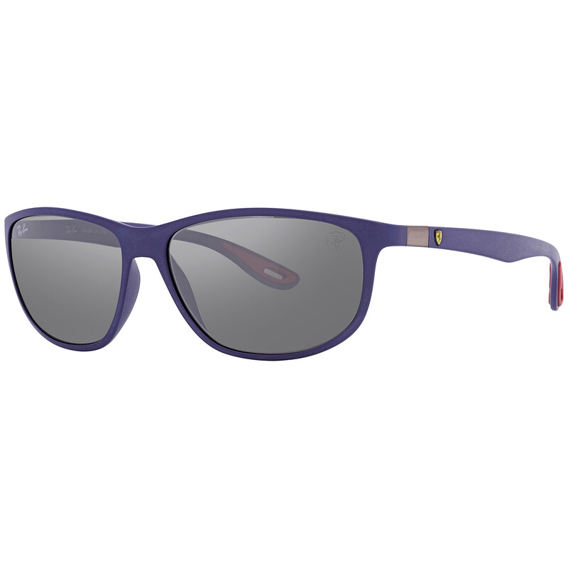 Ray-Ban Scuderia Ferrari Gray Mirrored Silver Pillow Unisex Sunglasses ...