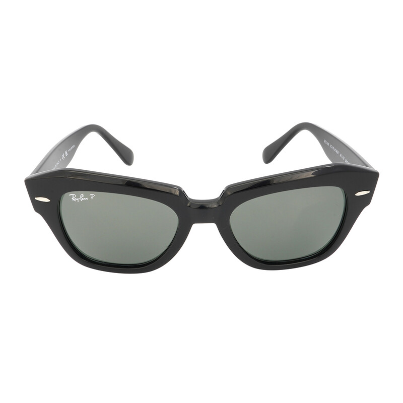 Ray-Ban State Street G-15 Green Polarized Square Unisex Sunglasses