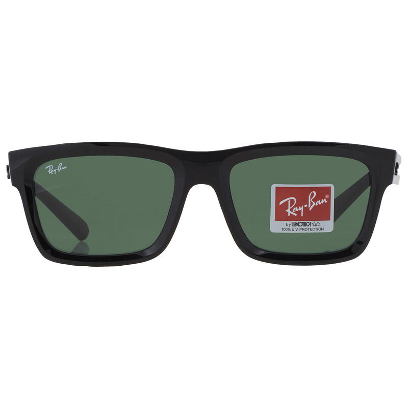 Ray-Ban Warren Bio Based Dark Green Rectangular Unisex Sunglasses