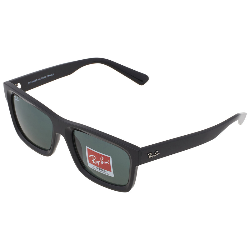 Ray-Ban Warren Bio Based Dark Green Rectangular Unisex Sunglasses