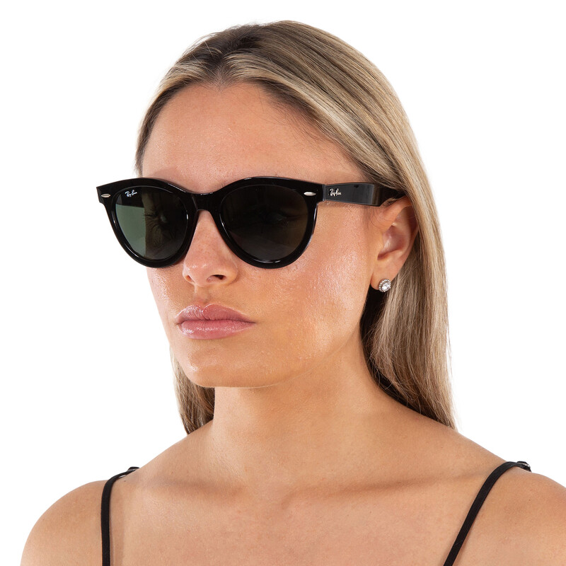 小物 WAYFARER WAY RB2241F 901/31 54mm Ray-Ban Wayfarer Way Green Round Unisex Sunglasses RB2241 901/31