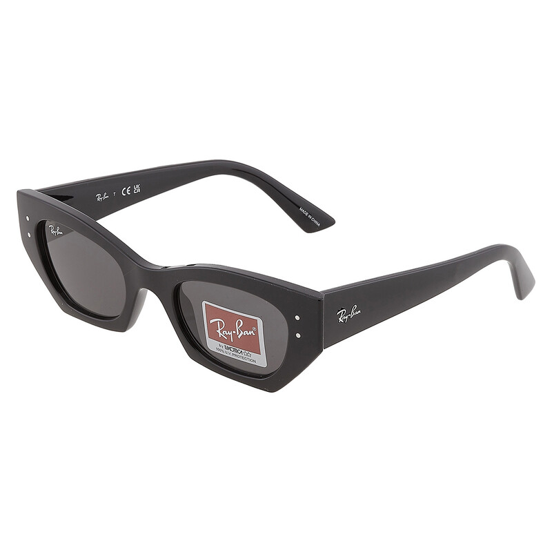 Ray-Ban Zena Bio Based Dark Grey Irregular Unisex Sunglasses