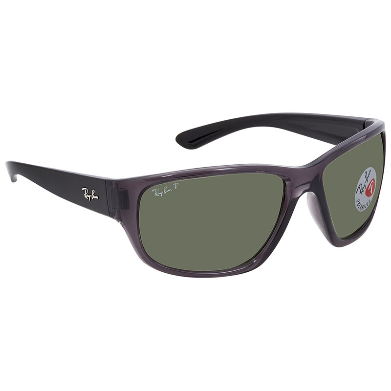 Ray-Ban RayBan RB4300 Rectangle Polar Green AR Blue Sunglasses