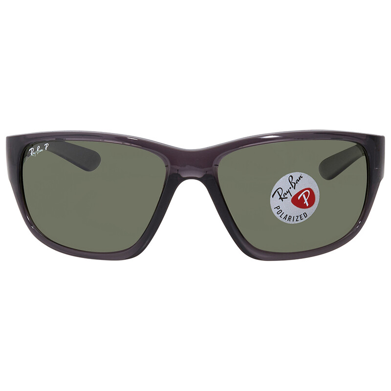 Ray-Ban RayBan RB4300 Rectangle Polar Green AR Blue Sunglasses