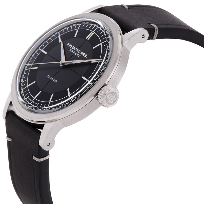 Raymond Weil Millesime Automatic Black Dial Men's Watch 2925 -STC-60001 ...