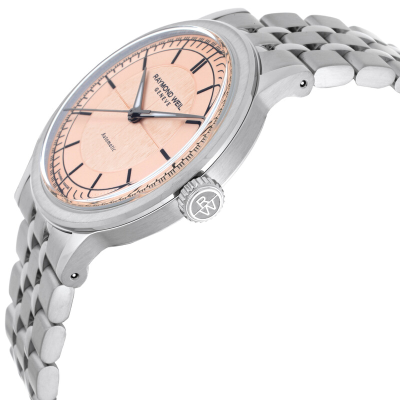 Raymond Weil Millesime Automatic Salmon Dial Men's Watch 2925-ST-80001 ...