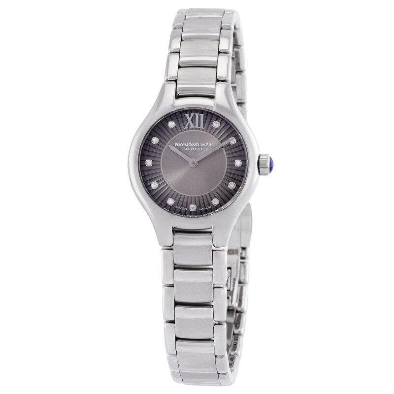 Raymond Weil Noemia Quartz Diamond Grey Dial Ladies Watch 5124-ST
