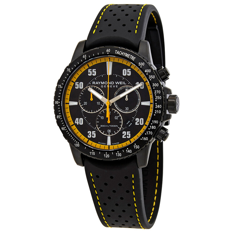Raymond Weil Tango 300 Chronograph Quartz Black Dial Men's Watch