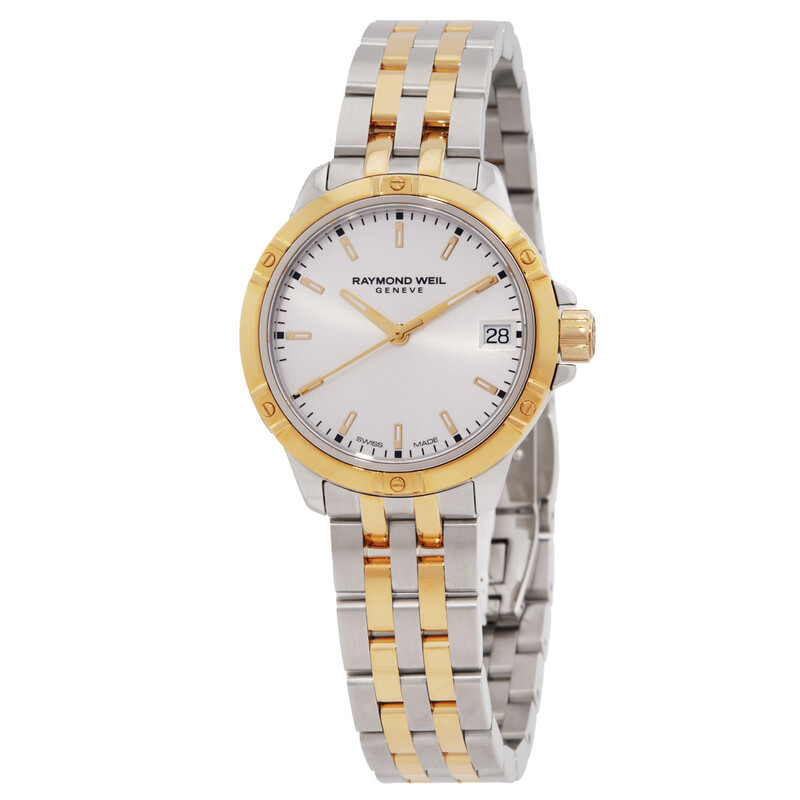 Tango Steel and Gold Tone Quartz Ladies Watch Raymond Weil Tango 28mm Steel Two Tone Quartz Ladies Watch  main image 4