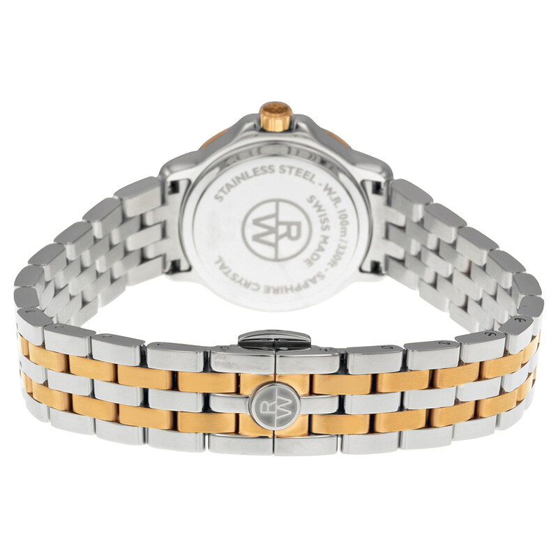 Raymond Weil Tango White Dial Steel and Rose Gold PVD Ladies Watch 5391 ...