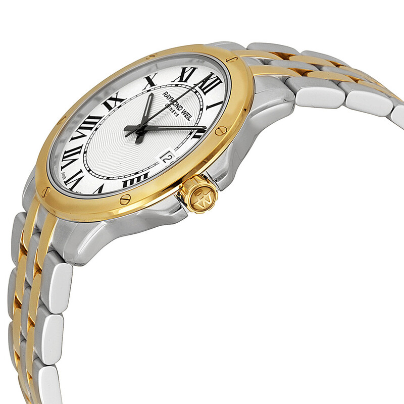 Raymond Weil Tango White Dial Two-Tone Steel With Gold PVD Men's Watch ...