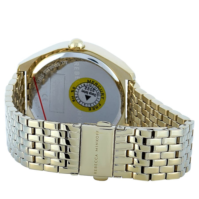 Rebecca Minkoff Amari Quartz Gold Dial Ladies Watch 2200326