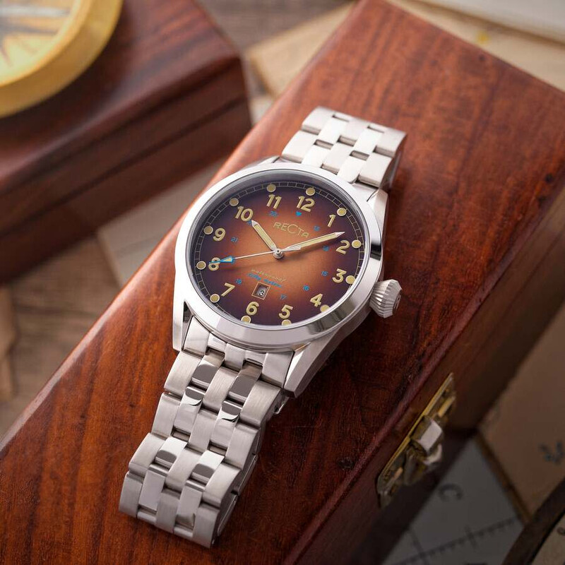 Recta Cavalier Quartz Brown Dial Men's Watch RT-3005-66