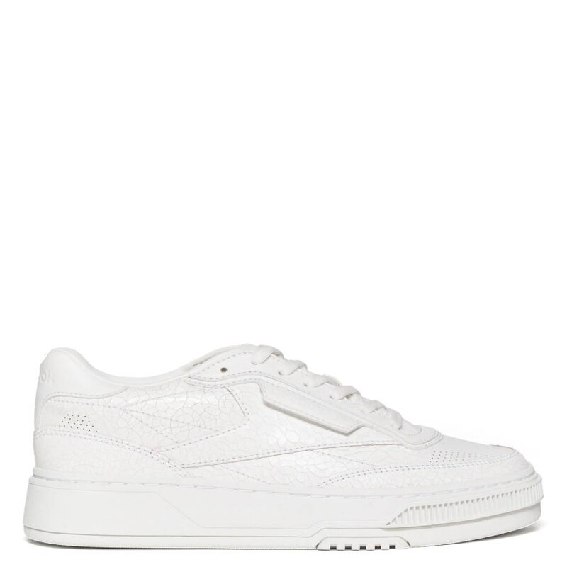 Reebok Club C LTD Cracked Leather Low-Top Sneakers, Size M 8 / W